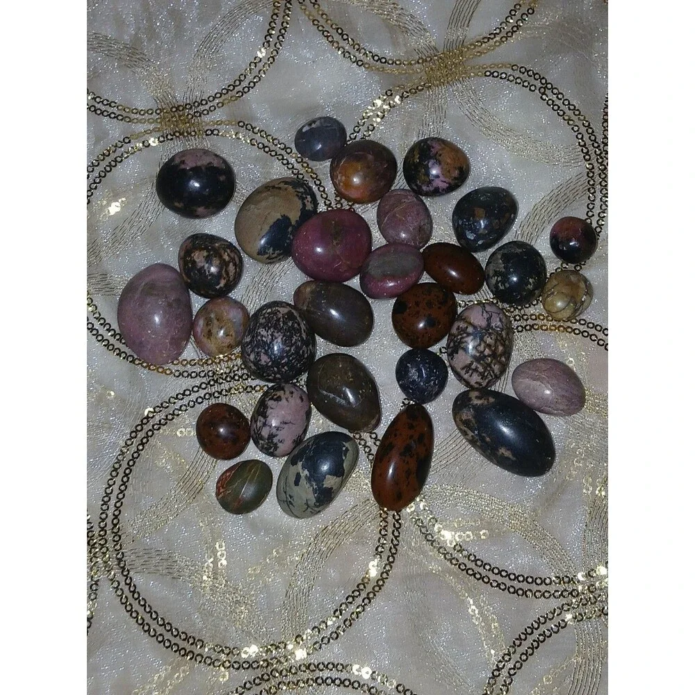 Rhodonite Crystal Tumble Stones & More